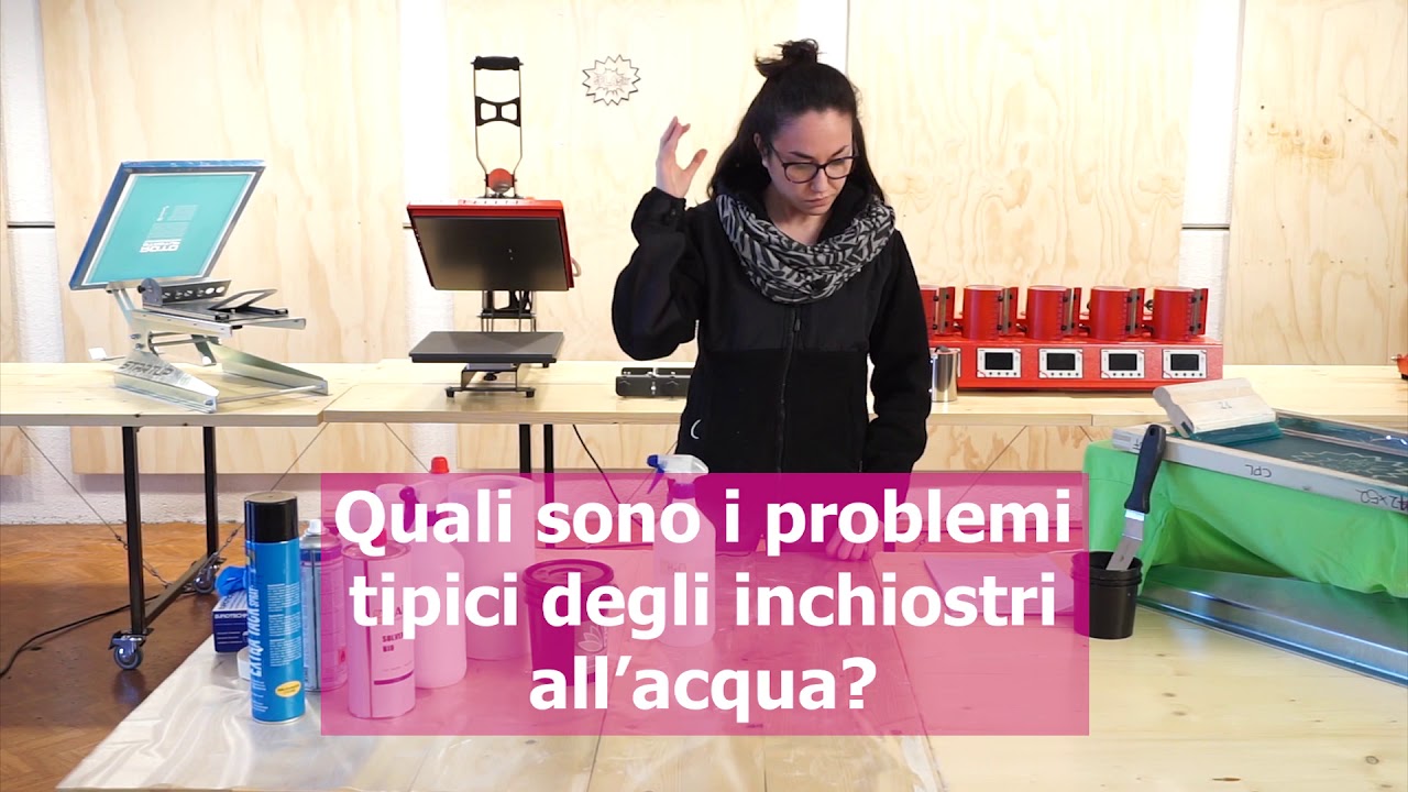 Serigrafia. I problemi tipici degli inchiostri ad acqua per serigrafia. Di CPL Fabbrika