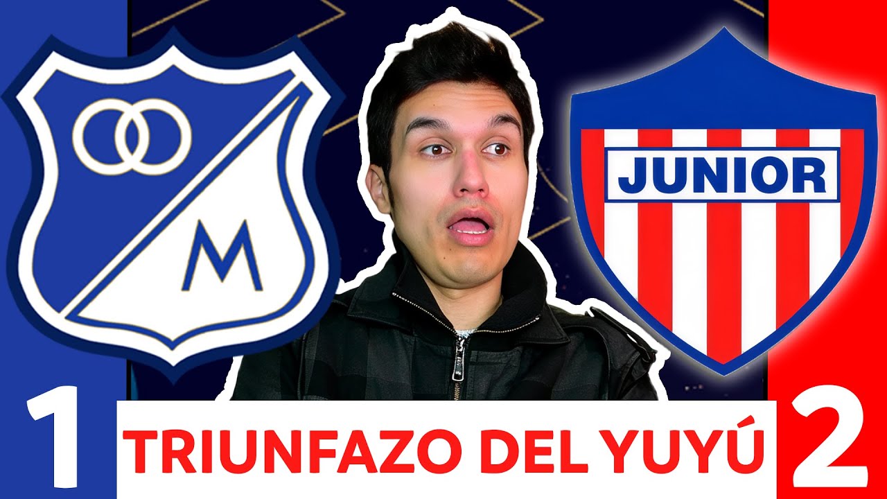 MILLONARIOS 1 JUNIOR 2💥LIGA BETPLAY DIMAYOR 2026-1💥EL YUYÚ AJUICIÓ A MILLOS💥