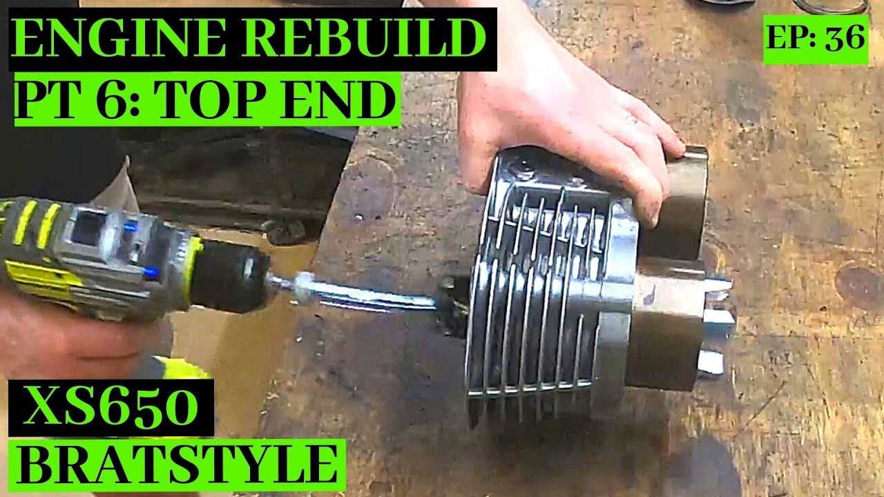XS650 Brat Build Ep 36, Ремонт двигателя, часть 6: Верхняя часть