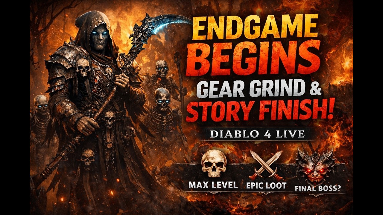 Diablo 4 Endgame Begins – Necromancer Minion Build | Gear Grind & Final Story