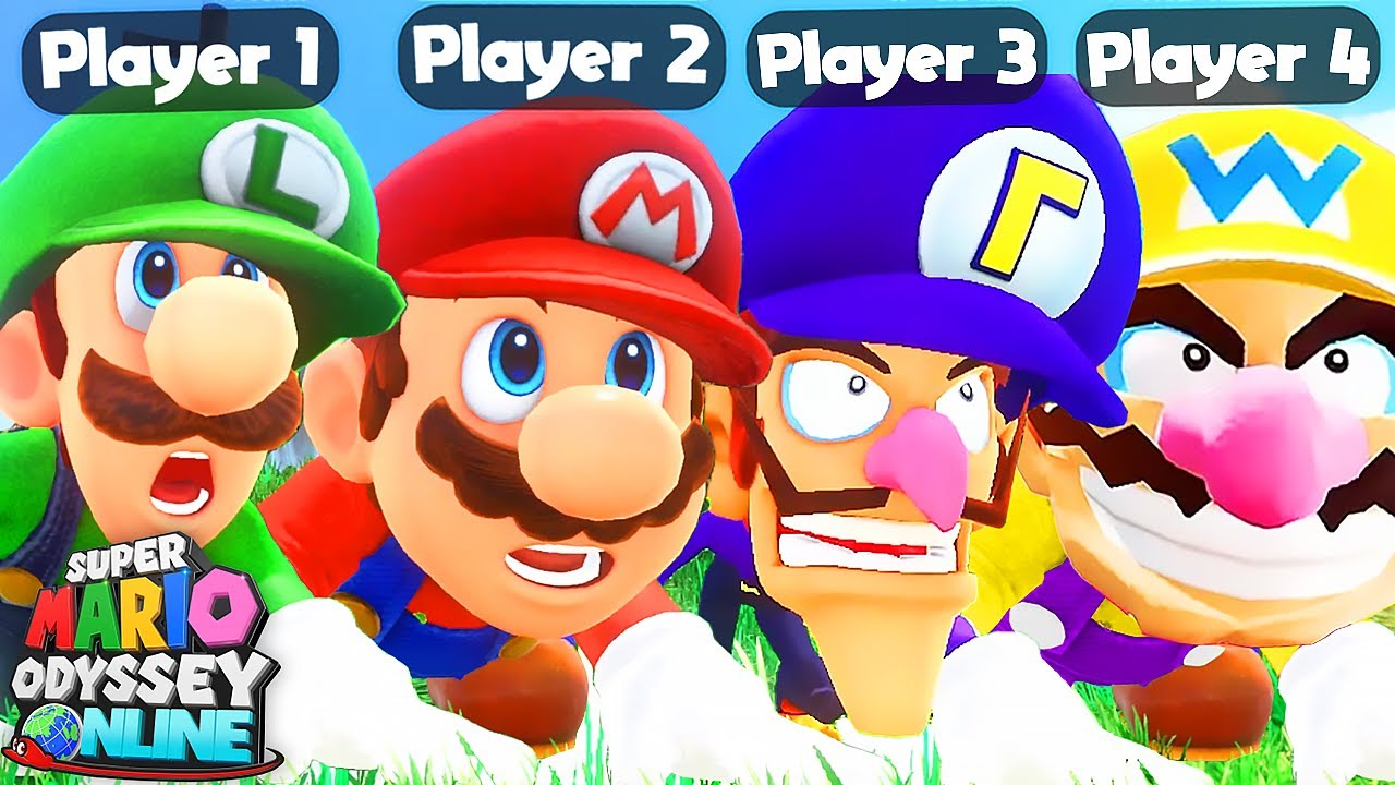 Super Mario Odyssey Online (4 Player Co-Op) - Full Game Walkthrough