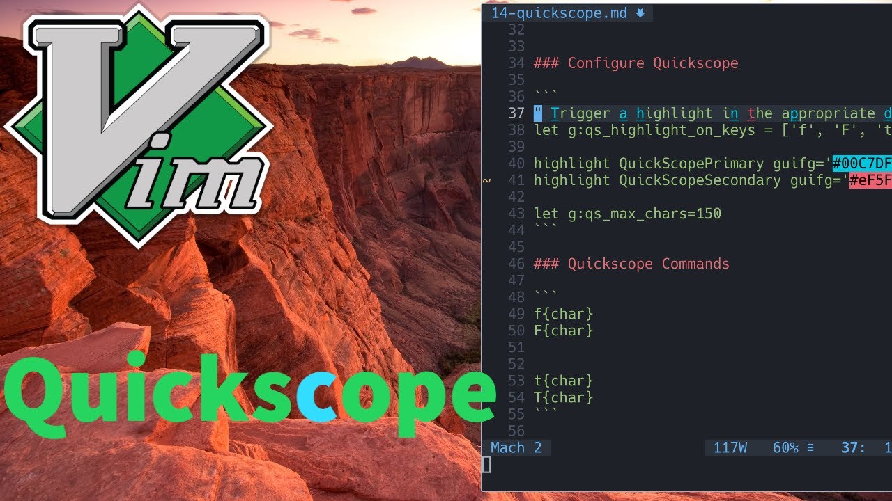 Neovim - Move faster with Quickscope