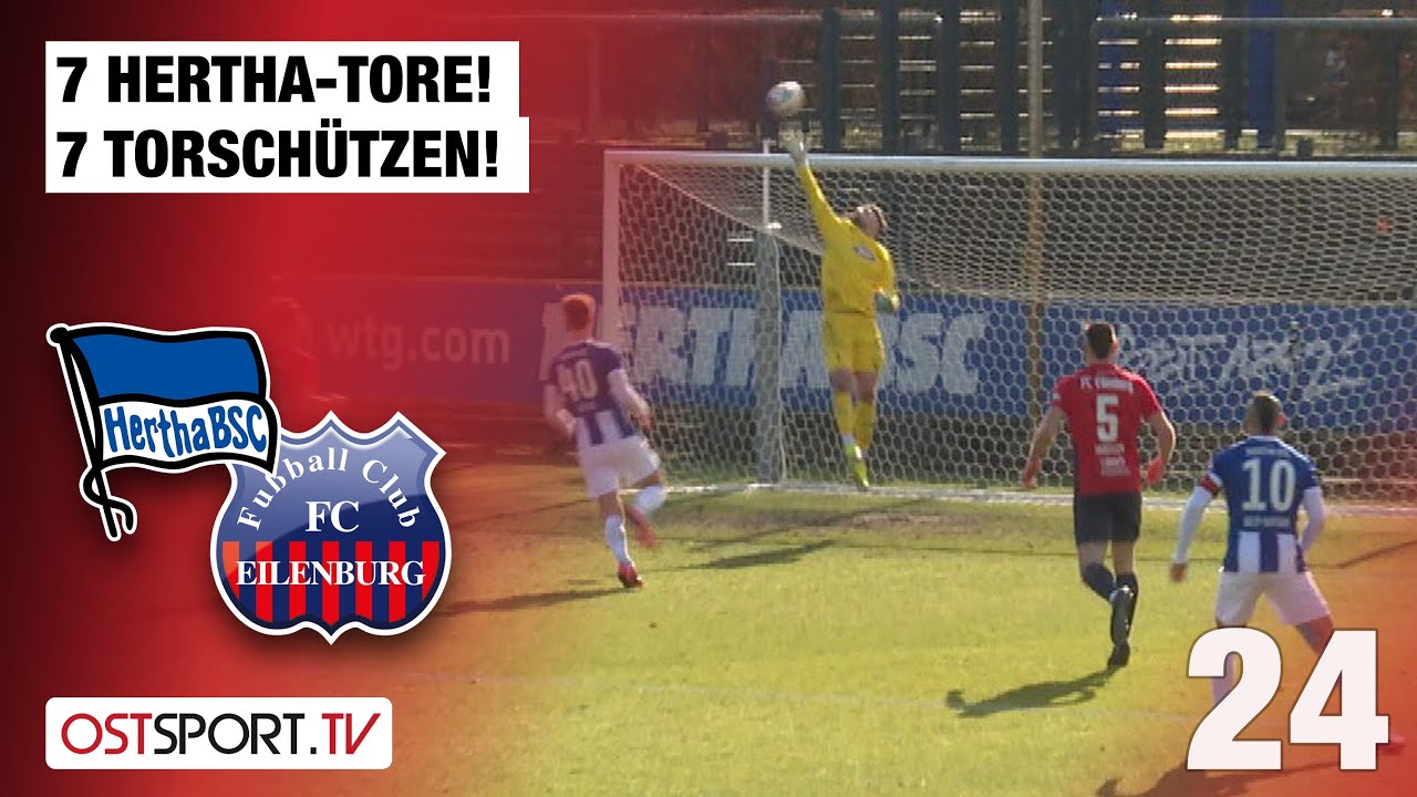 7 Hertha-Tore! 7 Torschützen: Hertha BSC II - FC Eilenburg | Regionalliga Nordost