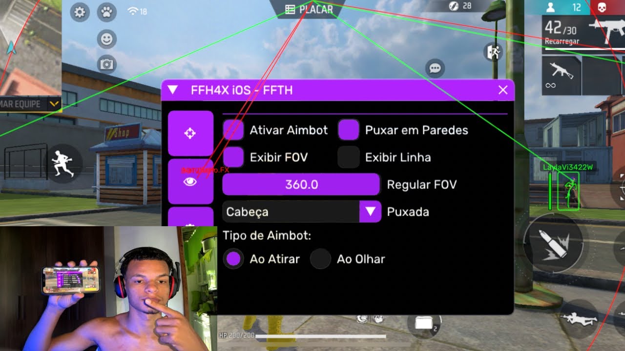 🩸PAINEL FFH4X XIT 2026 MENU ANDROID E IOS (IPA) GRÁTIS LINK DIRETO ATUALIZADO AIMBOT + MOD SCARLET 