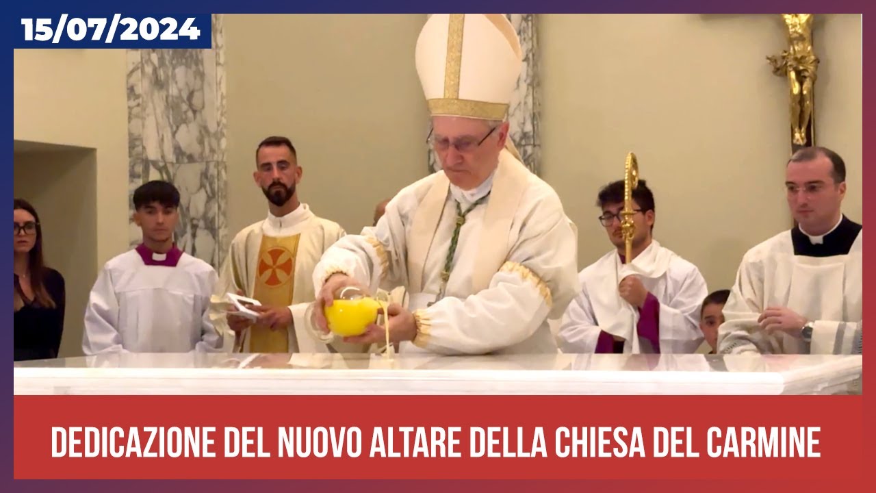 Benedetto il nuovo Altare della chiesa del Carmine di Taranto