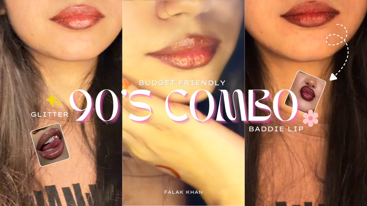 The Perfect 90’s inspired Brown Baddie Lip Combo 💄 Budget Baddie Edition | Glitter Glam