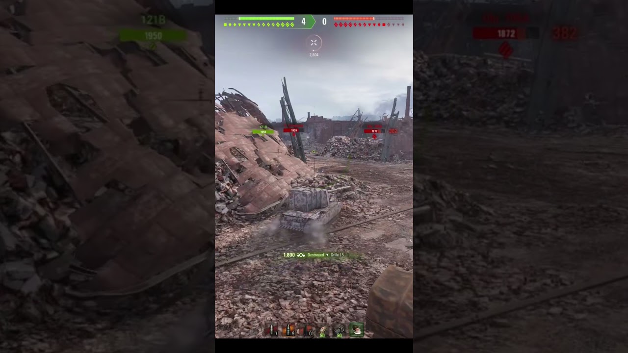 FV4005 vs Grille 15 #wot #battle #game #gameplay #tank #worldoftanks #shorts #lol #fv4005