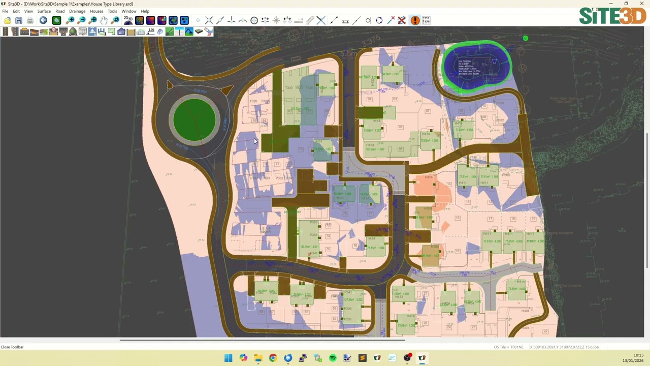 Site3D: Cut and Fill Zero Band