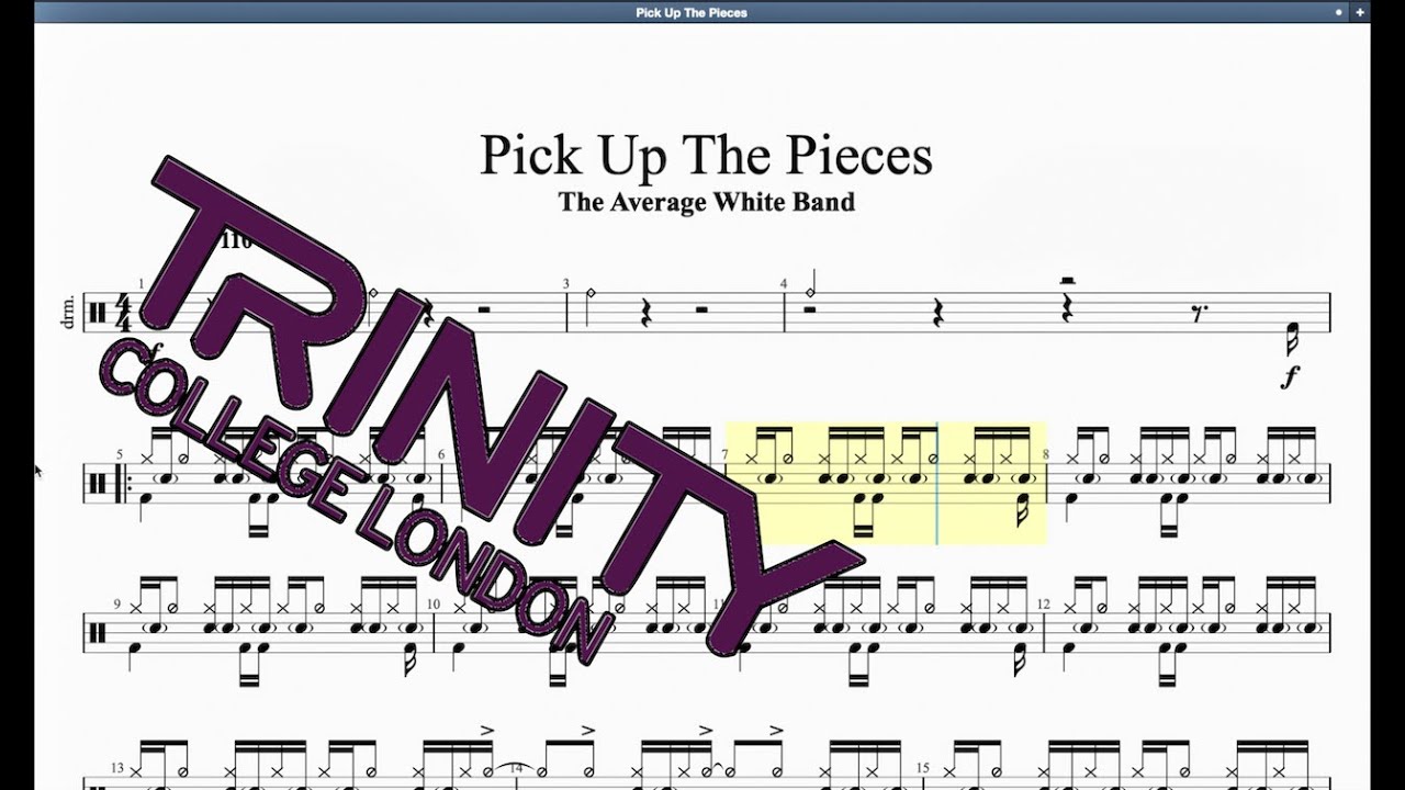 Pick Up The Pieces (2012 Syllabus) Trinity Grade 7 Drums
