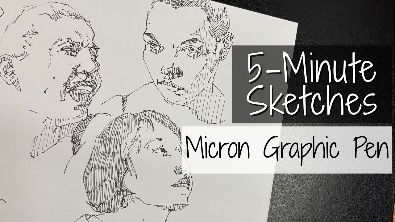 Simple Portrait Sketches - 5-Minute Challenge