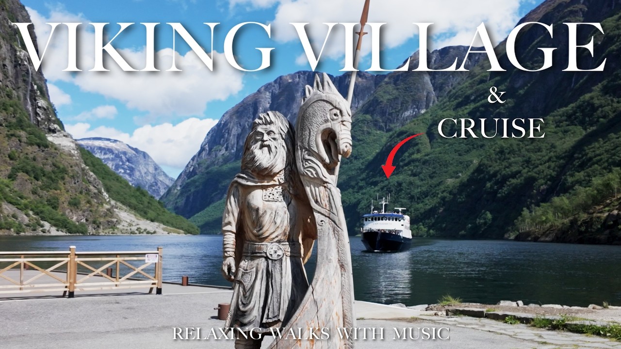 🇳🇴 Прогулка по Норвегии времен викингов | Атмосфера скандинавской деревни и расслабляющая музыка