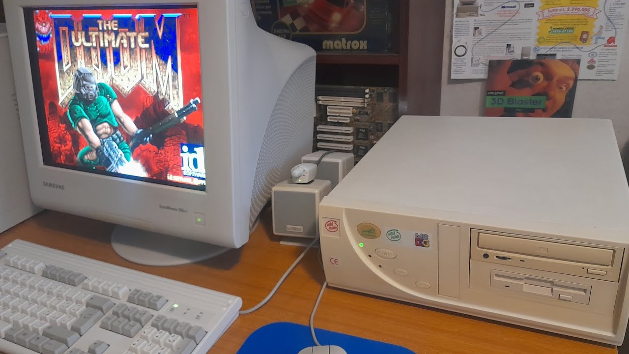 Intel Pentium 100 (1996) - Accensione e Test Rapido 