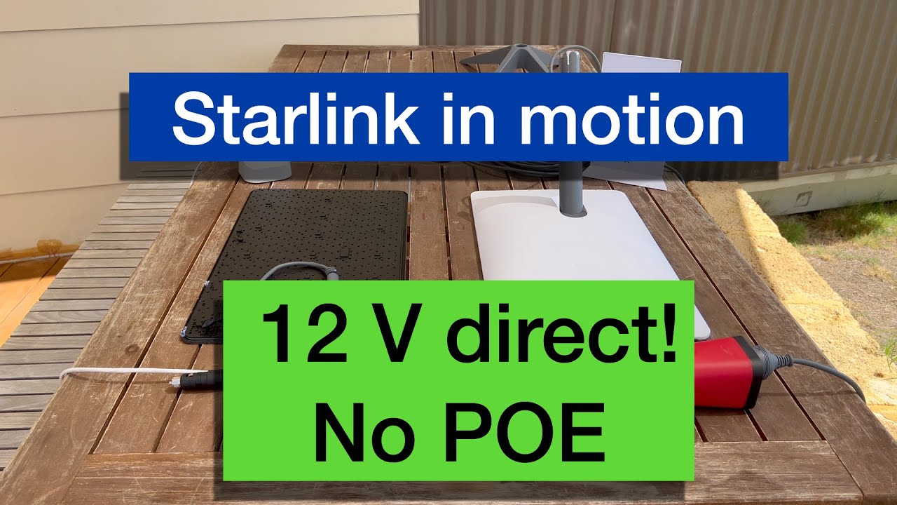Starlink converted for 12v with no POE!