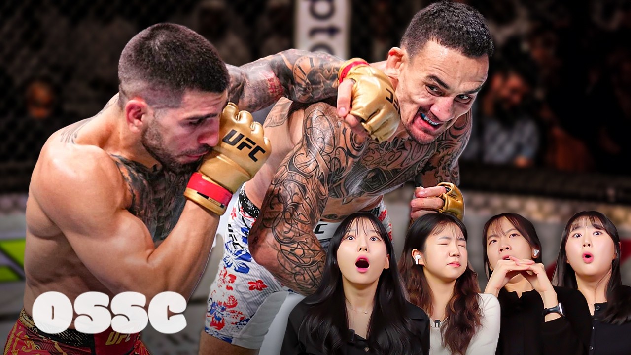 Korean Girls Shocked By 'Topuria VS Holloway' In UFC 308 | 𝙊𝙎𝙎𝘾