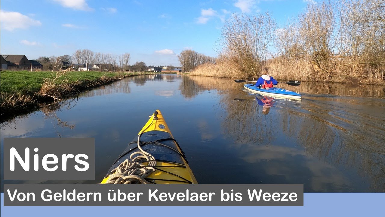 Entspannte Paddeltour auf der Niers von Geldern nach Weeze