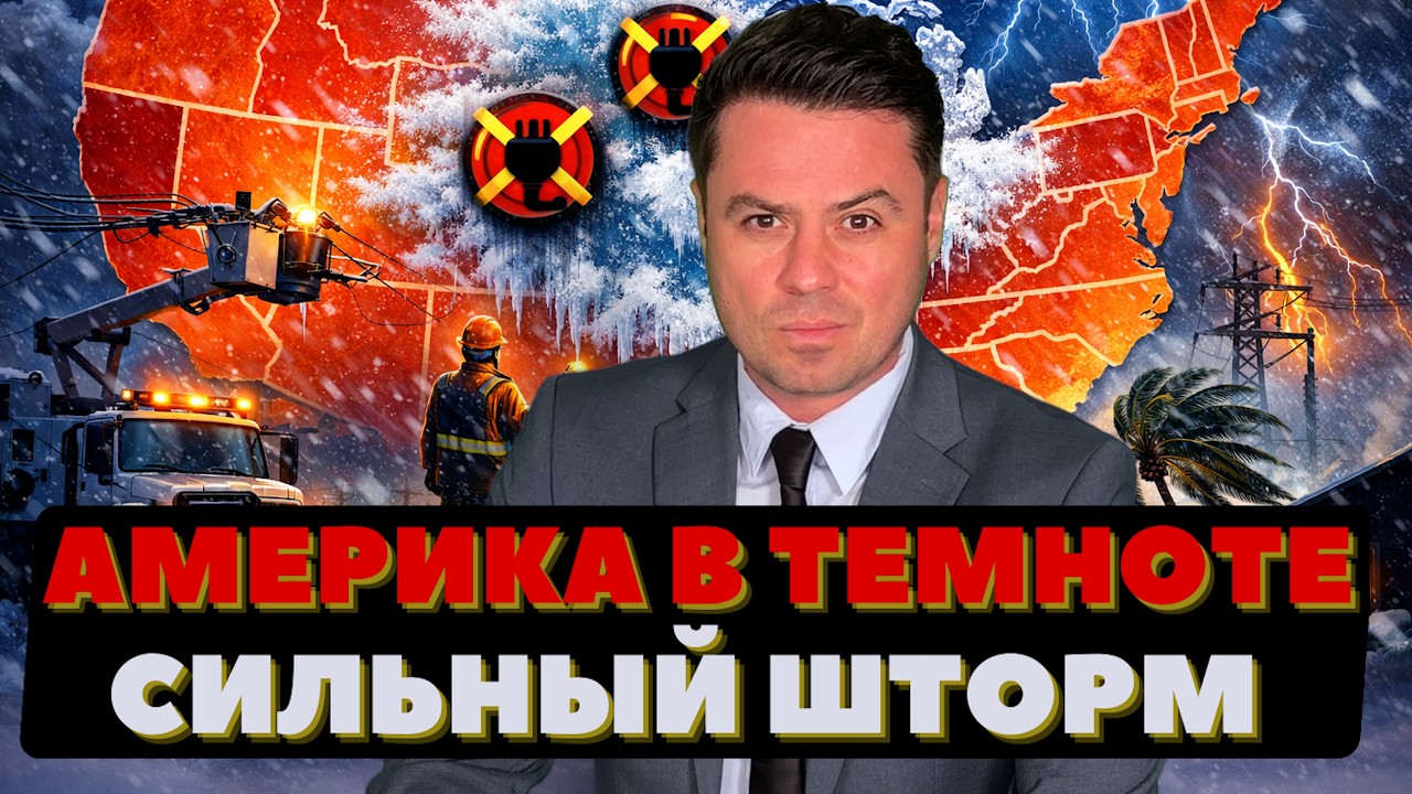 Свет погас в Америке. Сильный шторм в некоторых штатах. Куба тоже в темноте.