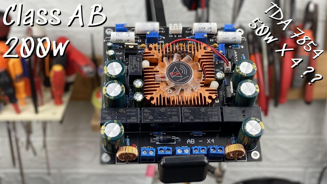 Mở Hộp Test Thử Max Công Suất Mạch Class AB TDA7854 200w | Tập Làm Loa
