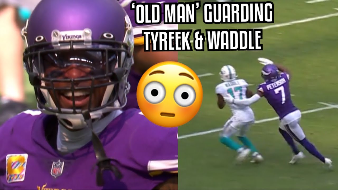 &lsquo;OLD MAN&rsquo; Patrick Peterson Vs Tyreek Hill & Jaylen Waddle 😳 (WR vs CB) Vikings Vs Dolphins 2022