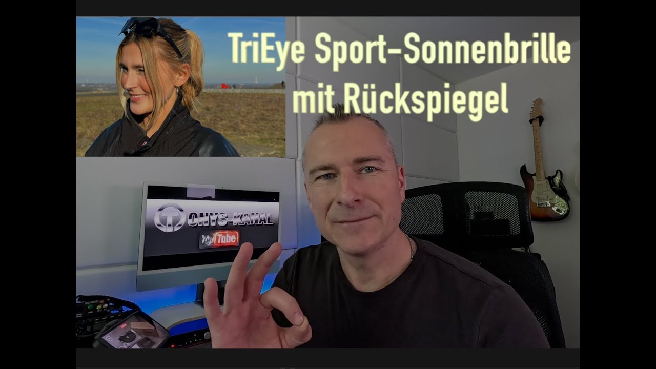 TriEye  Sport-Sonnenbrille mit R&uuml;ckspiegel HD Edition! Sicherheit in allen Bereichen.