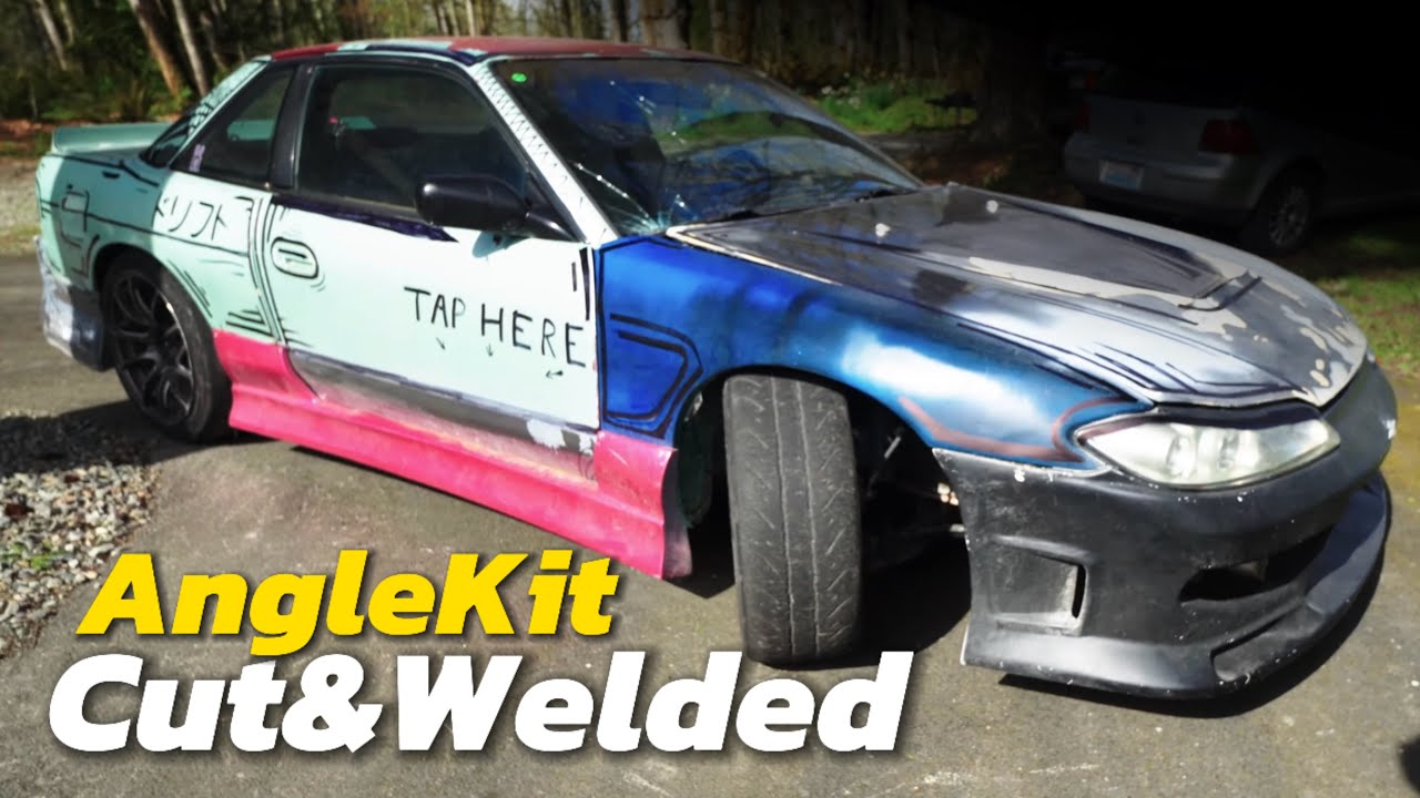 Drift S13 получает самодельный угловой комплект и сцепление