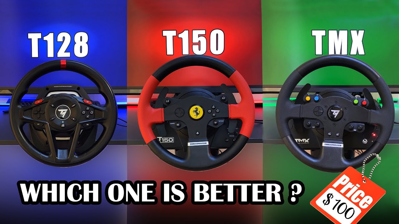 Thrustmaster T128 vs T150 vs TMX — Best Budget Racing Wheel Under $100 (2025)