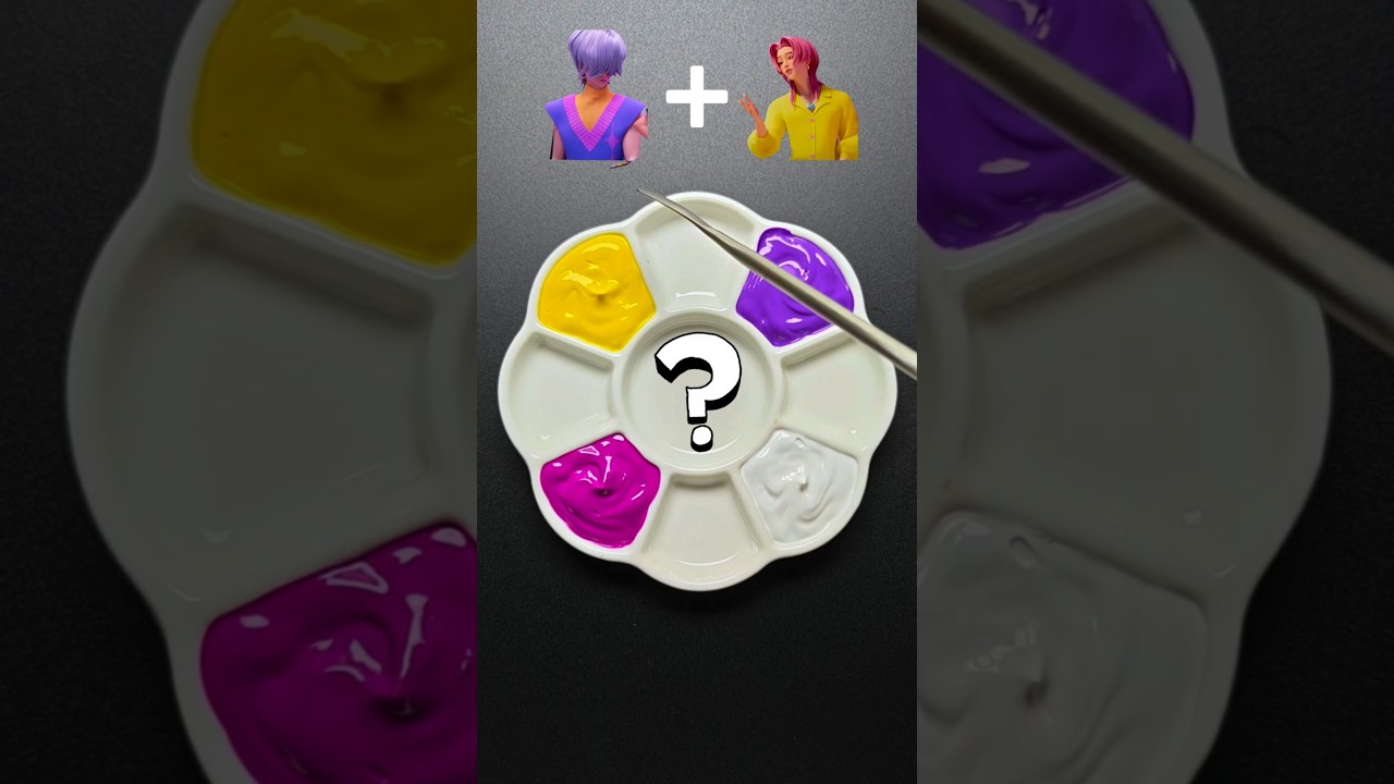 KPop Demon Hunters Colormixing 8 #satisfying #colormixing #kpopdemonhunters #myidol