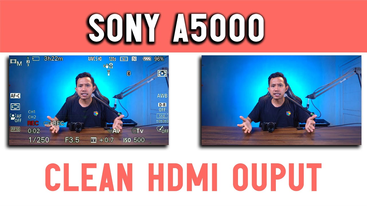 Sony A5000 : CLEAN HDMI OUTPUT - TUTORIAL Live Streaming LAIQUL