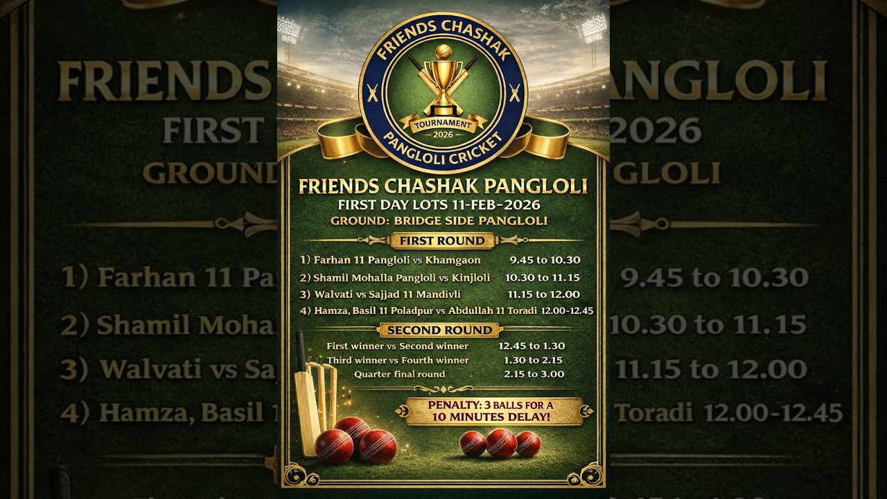 FRIENDS CHASHAK PANGLOLI FIRST DAY