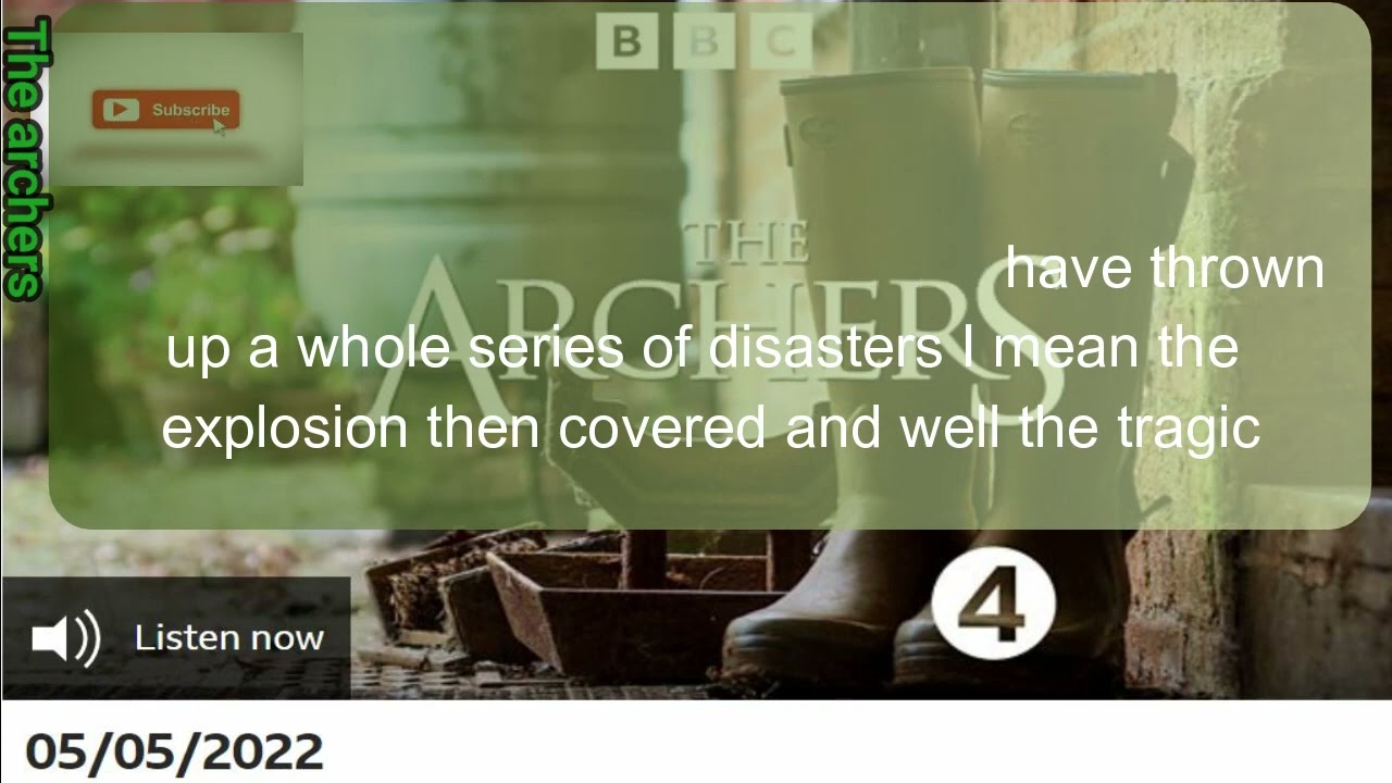 Episode of 05 04 2022 The Archers with Subtitles Soap Opera BBC Learn English by listening