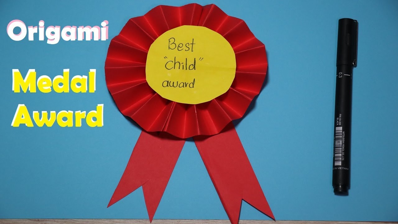 Paper Craft Origami || How to Make a Medal Award || Paper DIY || MiKi Ideas