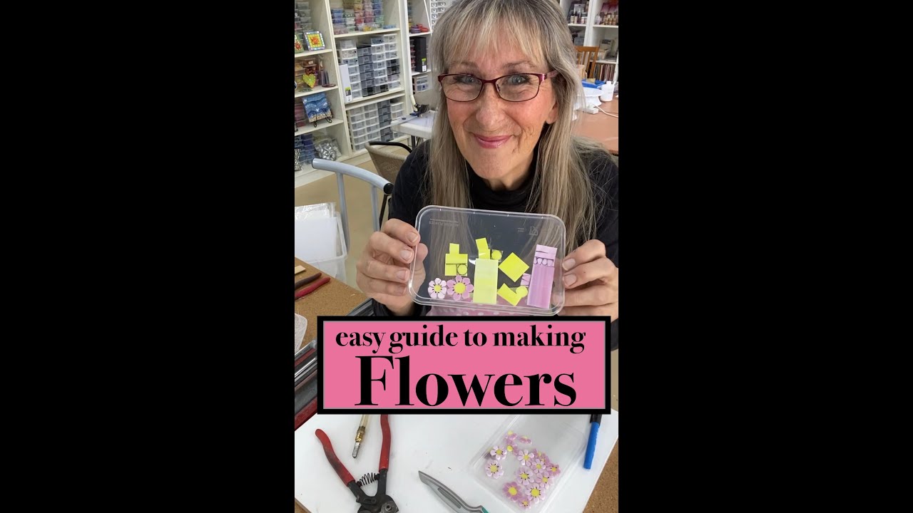 easy guide to making GLASS FLOWERS for mosaics.