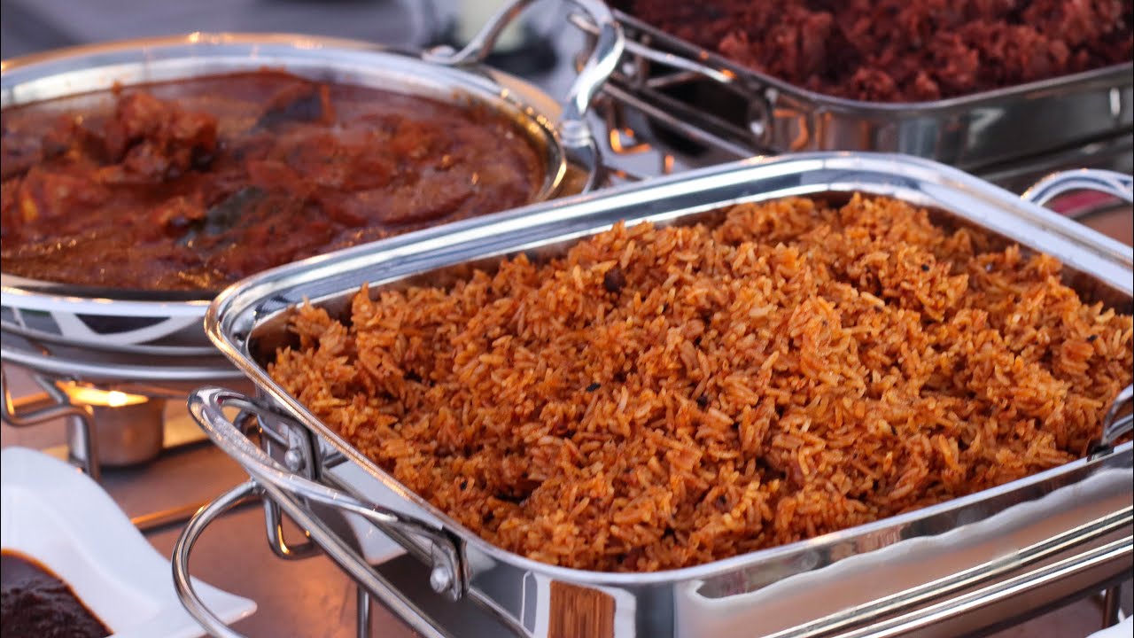 Crowd Pleasing Party Waakye And Jollof Stew