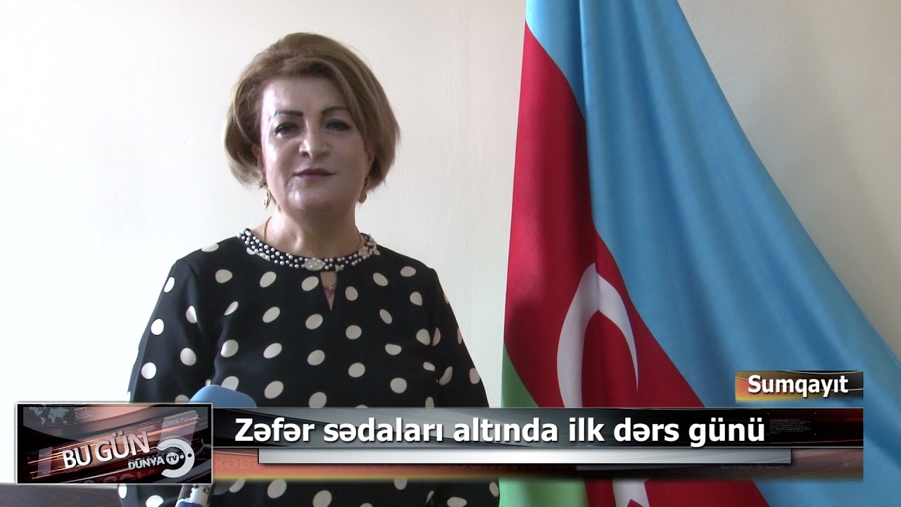 Zəfər sədaları altında Sumqayıtda ilk dərs günü.22.09.2021