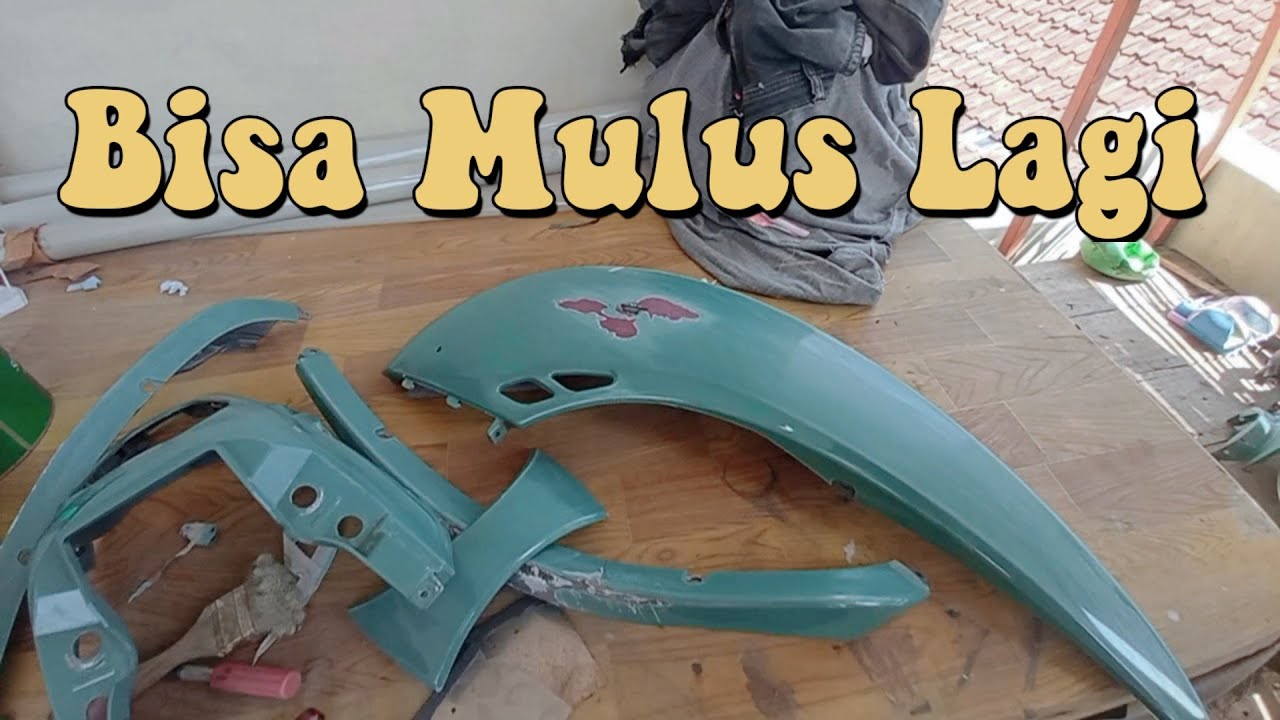 Cara Epoxy Body Motor Yang Bekas Kecelakaan