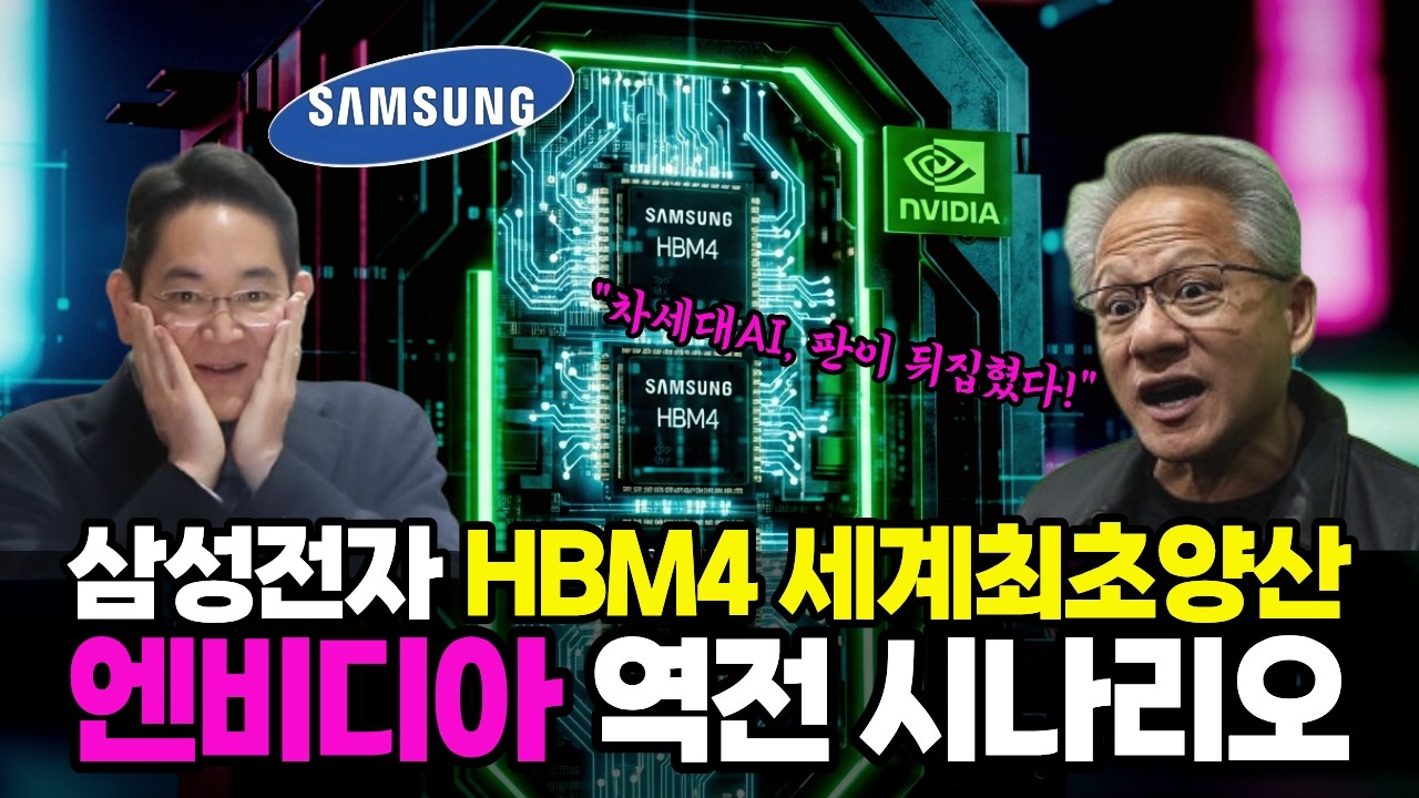 삼성전자 위기? 몰락은 없었다 TSMC를 넘어 엔비디아 ‘베라루빈’ 적용 HBM4 세계최초 양산 성공