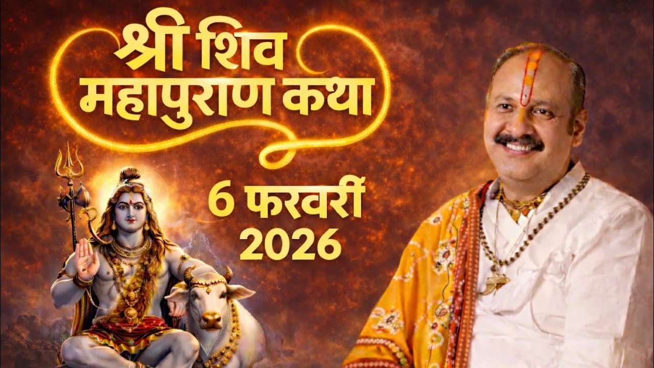 🔴 Live 6 फरवरी शिव की अनंत शिव महापुराण कथा।। पंडित प्रदीप मिश्रा सीहोर वाले 