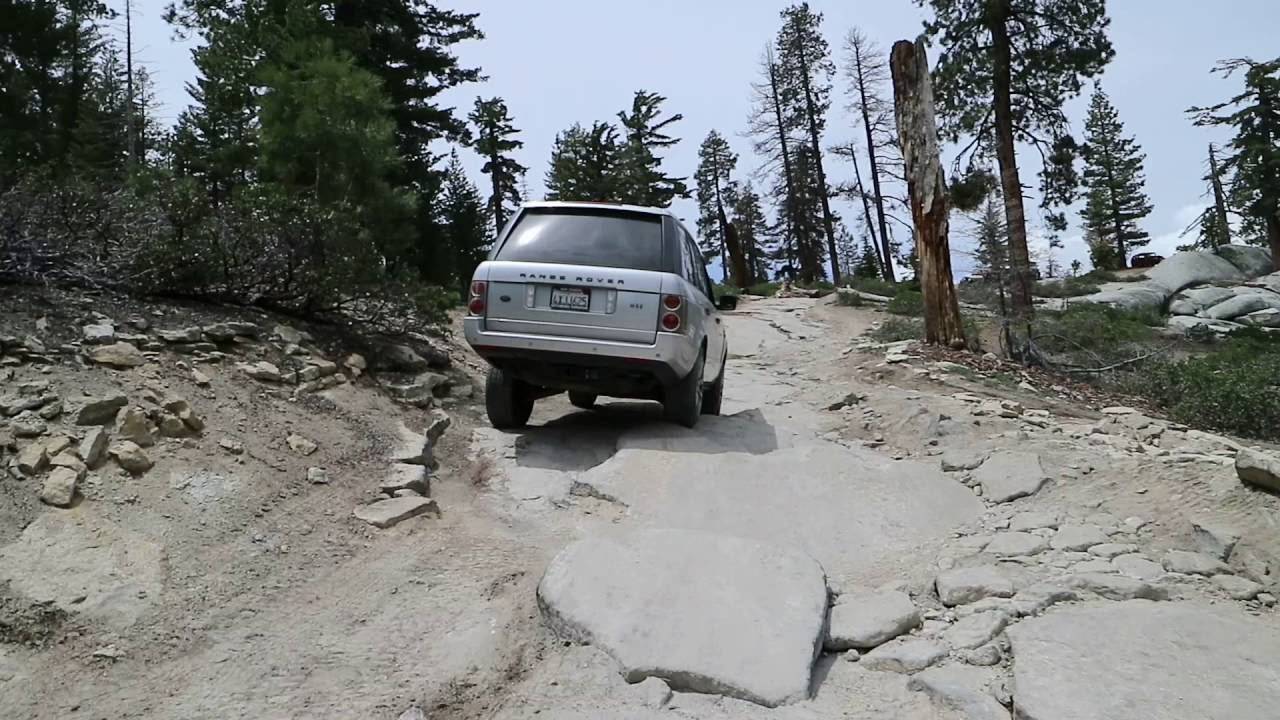 Wheeling in the Range Rover L322 on Dinky Creek trail, Shaver Lake