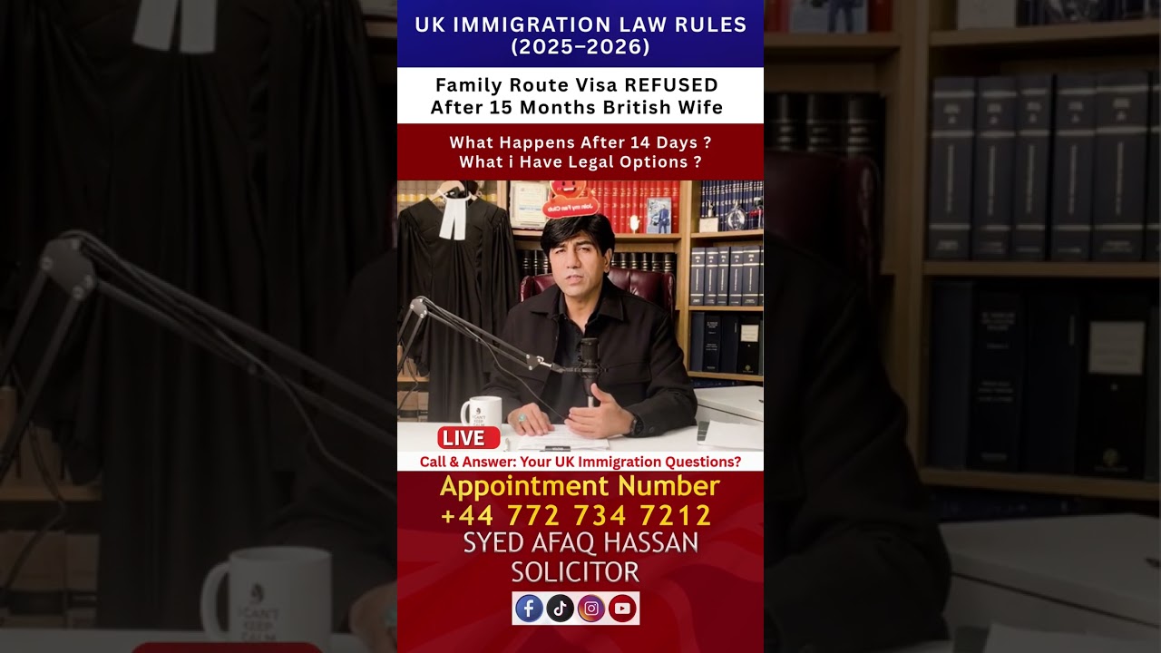 Home Office Refused Family Visa ⚠️ Overstay Reason | 14-Day Notice Explained