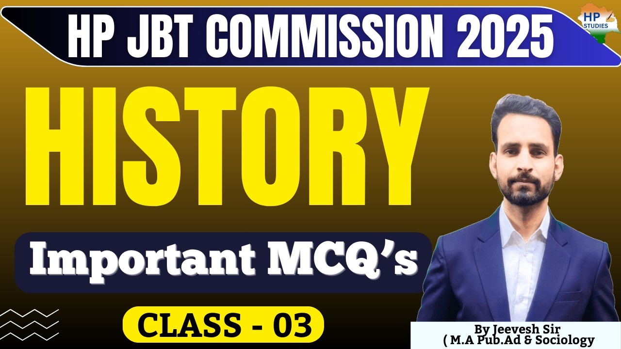 HP JBT Commission 2025 | History (Class-03) | Revision Series #hpjbt #hpjbtcommission