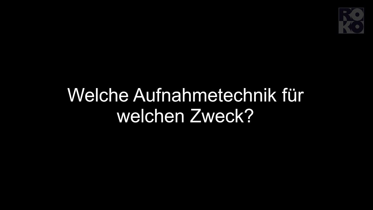 Soundaufnahme: Welches Ger&auml;t f&uuml;r welchen Zweck?
