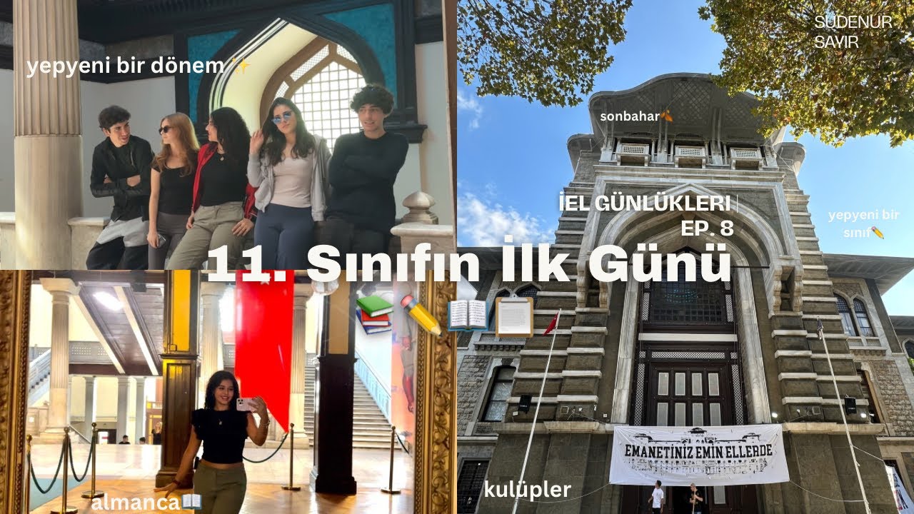 İEL’ de yeni bir dönem 📚✏️🍂📖 EP.8 | okula dönüş, ilk gün koşuşturması, özlenen bina…