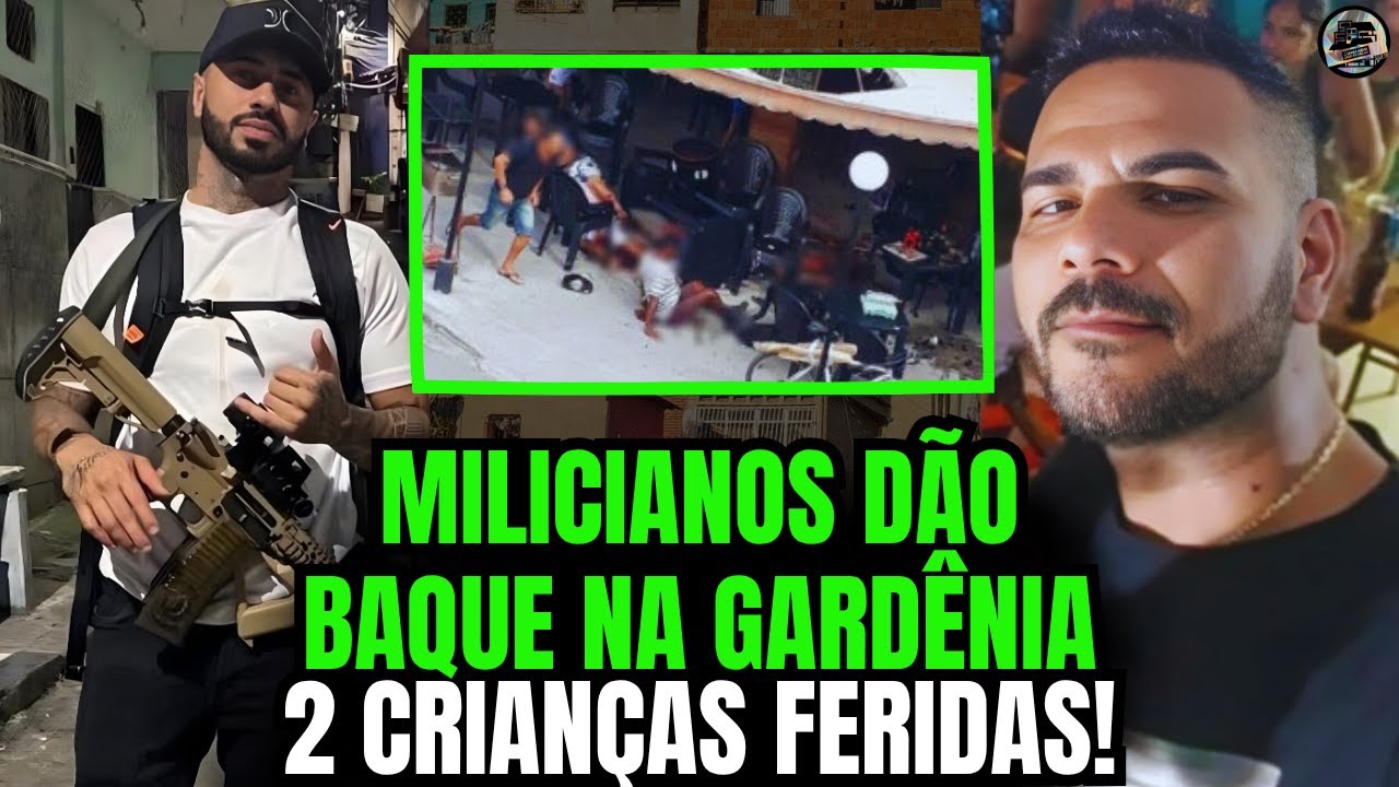 MILICIANOS DO RIO DAS PEDRAS D&Atilde;O BAQUE NA GARG&Ecirc;NIA: PESSOAS ATINGIDAS SAINDO DA IGREJA.