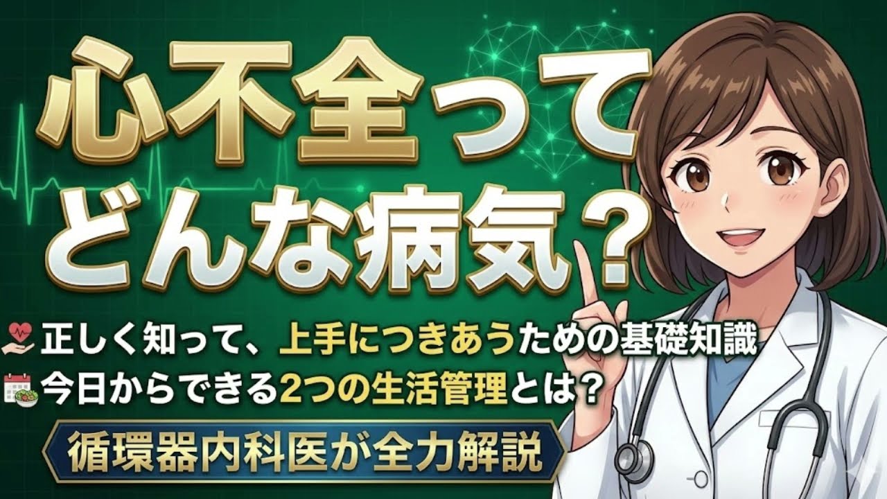 【BNPと心不全】 心不全ってどんな病気？～正しく知って、上手につきあうための基礎知識～ 今日からできる2つの生活習慣とは？