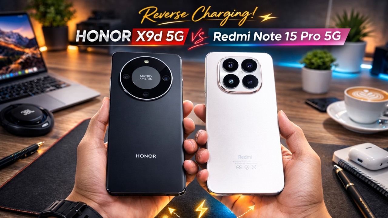 HONOR X9d 5G vs Redmi Note 15 Pro 5G Reverse Charging Test