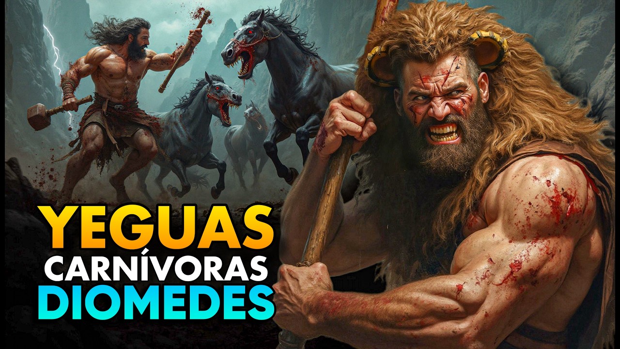 Las Yeguas Caníbales de Diomedes: El Sangriento 8° Trabajo de Hércules | Mitología Griega