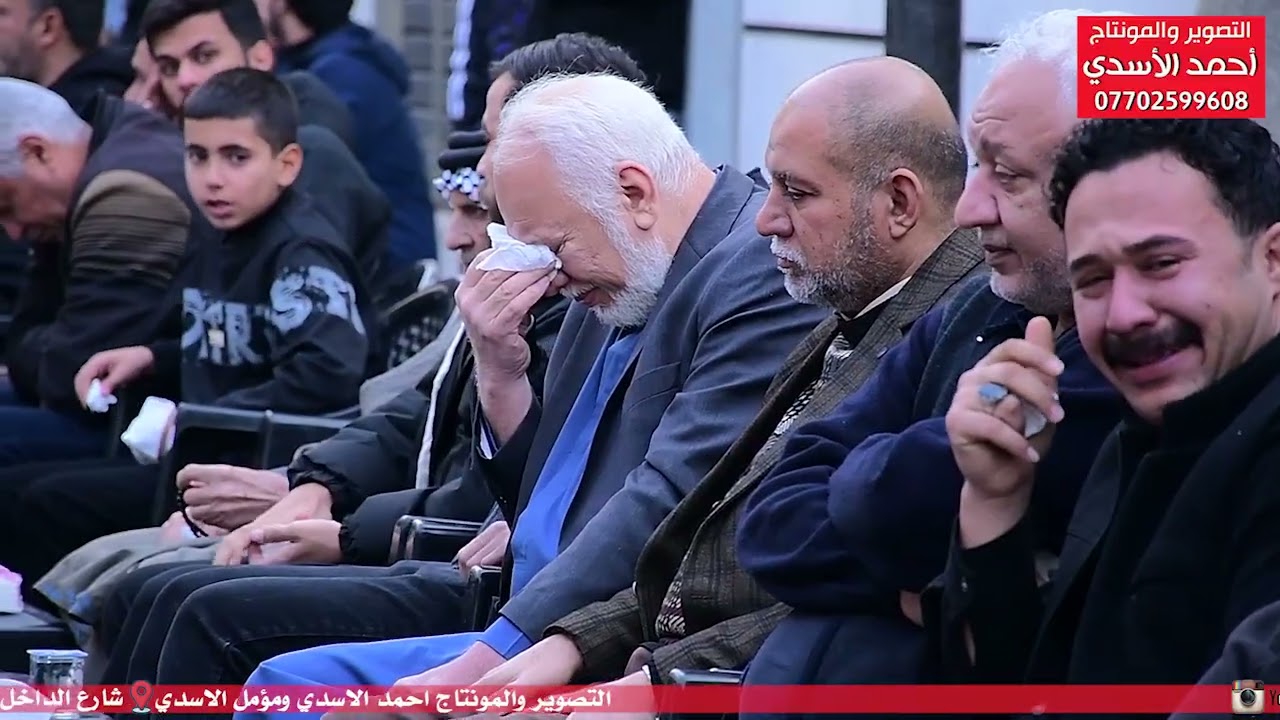 مجلس عزاء سابع المرحوم علي الدر الغراوي بصوت الناعي ملا محمود الساعدي 