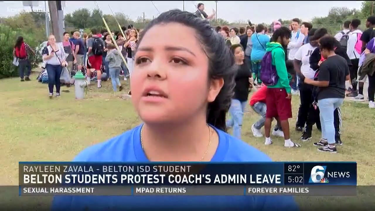 Belton ISD students protest coach's administrative leave