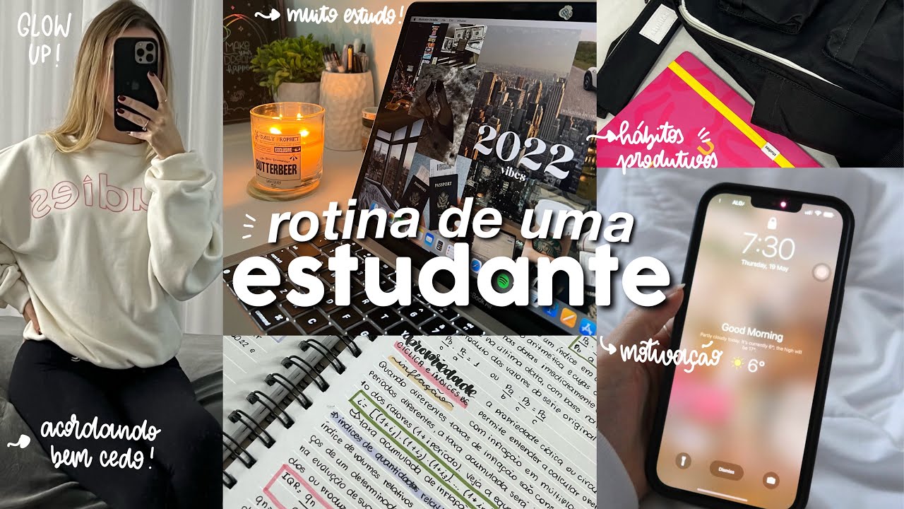 rotina de uma estudante | estudos, hábitos, produtividade… ✨