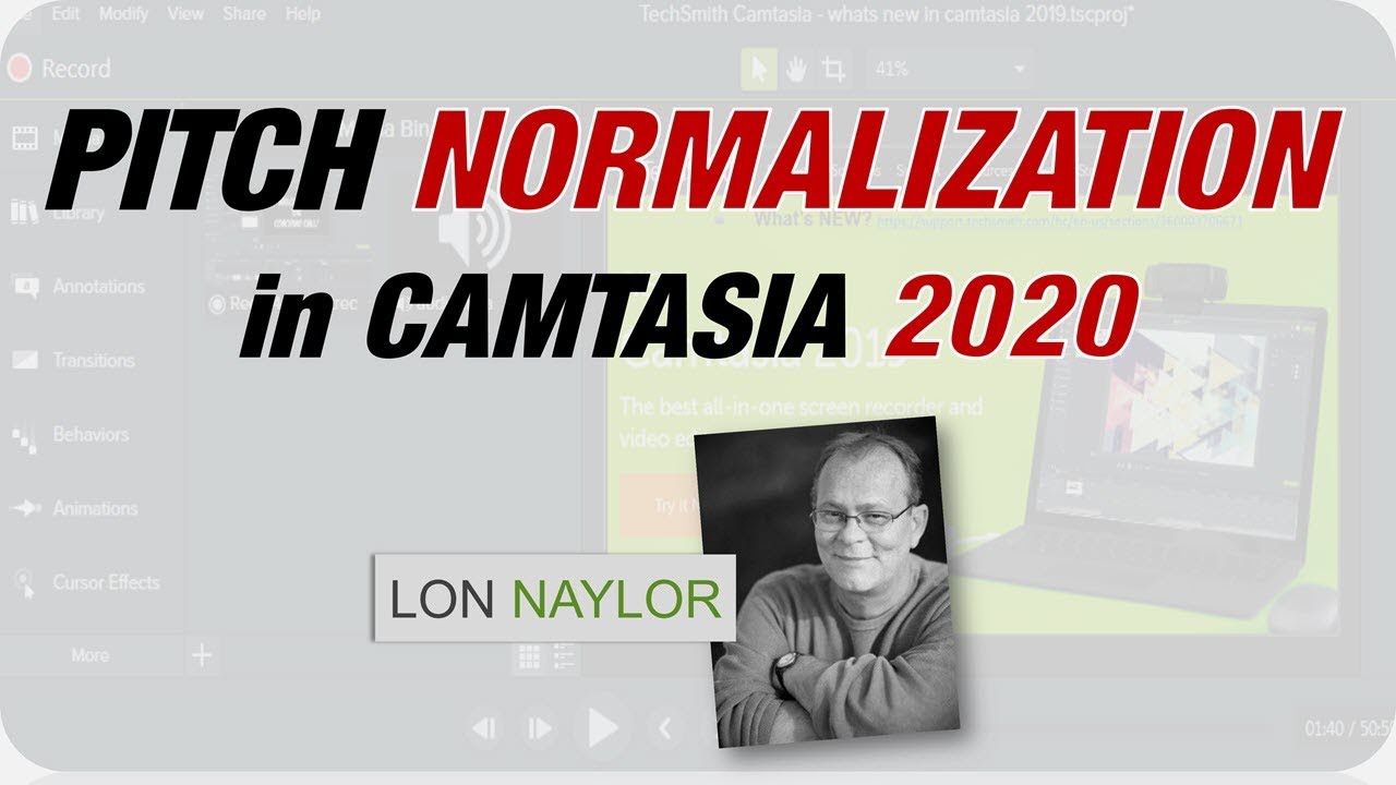 Pitch Normalization in Camtasia 2020